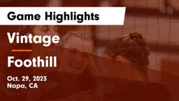 Vintage  vs Foothill  Game Highlights - Oct. 29, 2023