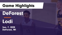 DeForest  vs Lodi  Game Highlights - Jan. 7, 2020