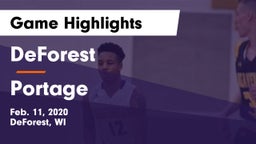 DeForest  vs Portage Game Highlights - Feb. 11, 2020