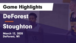 DeForest  vs Stoughton  Game Highlights - March 12, 2020