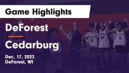 DeForest  vs Cedarburg  Game Highlights - Dec. 17, 2022