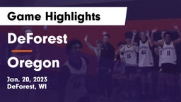 DeForest  vs Oregon  Game Highlights - Jan. 20, 2023