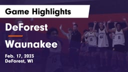 DeForest  vs Waunakee  Game Highlights - Feb. 17, 2023