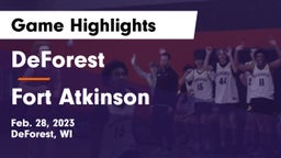 DeForest  vs Fort Atkinson  Game Highlights - Feb. 28, 2023