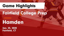 Fairfield College Prep  vs Hamden  Game Highlights - Jan. 25, 2020