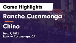 Rancho Cucamonga  vs Chino  Game Highlights - Dec. 9, 2022