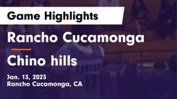 Rancho Cucamonga  vs Chino hills  Game Highlights - Jan. 13, 2023