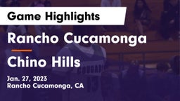Rancho Cucamonga  vs Chino Hills Game Highlights - Jan. 27, 2023