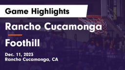 Rancho Cucamonga  vs Foothill  Game Highlights - Dec. 11, 2023