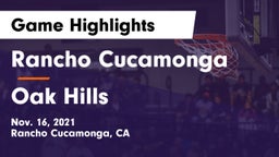Rancho Cucamonga  vs Oak Hills  Game Highlights - Nov. 16, 2021