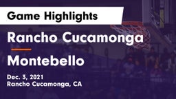 Rancho Cucamonga  vs Montebello  Game Highlights - Dec. 3, 2021