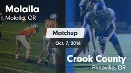Matchup: Molalla  vs. Crook County  2016