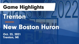 Trenton  vs New Boston Huron Game Highlights - Oct. 23, 2021