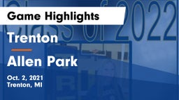 Trenton  vs Allen Park Game Highlights - Oct. 2, 2021