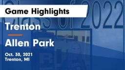 Trenton  vs Allen Park Game Highlights - Oct. 30, 2021