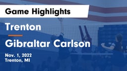 Trenton  vs Gibraltar Carlson Game Highlights - Nov. 1, 2022