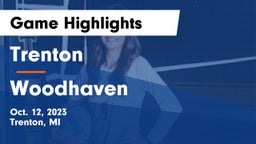Trenton  vs Woodhaven Game Highlights - Oct. 12, 2023