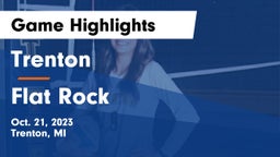 Trenton  vs Flat Rock Game Highlights - Oct. 21, 2023