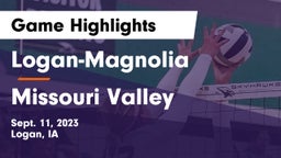 Logan-Magnolia  vs Missouri Valley  Game Highlights - Sept. 11, 2023