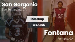 Matchup: San Gorgonio High vs. Fontana  2017