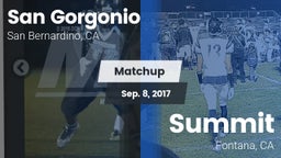 Matchup: San Gorgonio High vs. Summit  2017