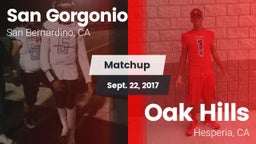 Matchup: San Gorgonio High vs. Oak Hills  2017