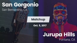 Matchup: San Gorgonio High vs. Jurupa Hills  2017