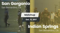 Matchup: San Gorgonio High vs. Indian Springs  2017