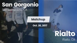 Matchup: San Gorgonio High vs. Rialto  2017