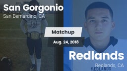 Matchup: San Gorgonio High vs. Redlands  2018