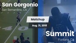 Matchup: San Gorgonio High vs. Summit  2018