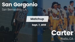 Matchup: San Gorgonio High vs. Carter  2018