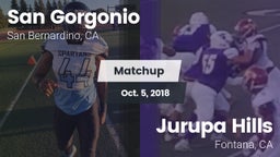 Matchup: San Gorgonio High vs. Jurupa Hills  2018