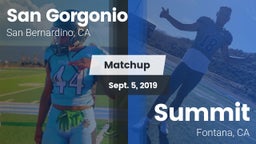 Matchup: San Gorgonio High vs. Summit  2019