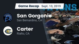 Recap: San Gorgonio  vs. Carter  2019