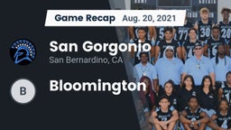 Recap: San Gorgonio  vs. Bloomington  2021