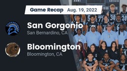 Recap: San Gorgonio  vs. Bloomington  2022