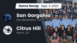 Recap: San Gorgonio  vs. Citrus Hill  2022