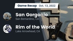 Recap: San Gorgonio  vs. Rim of the World  2022