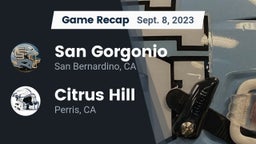 Recap: San Gorgonio  vs. Citrus Hill  2023