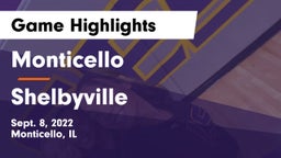 Monticello  vs Shelbyville  Game Highlights - Sept. 8, 2022