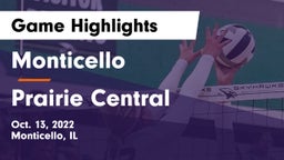 Monticello  vs Prairie Central  Game Highlights - Oct. 13, 2022