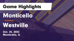 Monticello  vs Westville  Game Highlights - Oct. 25, 2022