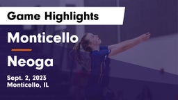 Monticello  vs Neoga Game Highlights - Sept. 2, 2023