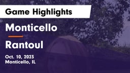 Monticello  vs Rantoul  Game Highlights - Oct. 10, 2023