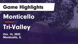 Monticello  vs Tri-Valley  Game Highlights - Oct. 14, 2023