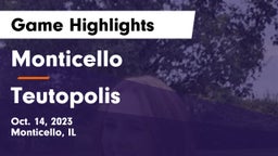 Monticello  vs Teutopolis Game Highlights - Oct. 14, 2023