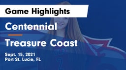 Centennial  vs Treasure Coast Game Highlights - Sept. 15, 2021