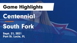 Centennial  vs South Fork  Game Highlights - Sept. 21, 2021