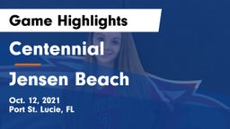 Centennial  vs Jensen Beach  Game Highlights - Oct. 12, 2021